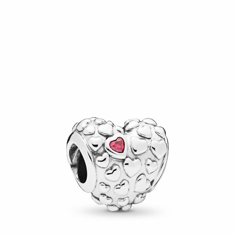 Pandora Mom In A Million Charm - Sterling Silver/Red/Cubic Zirconia - Canada | XH7035BG